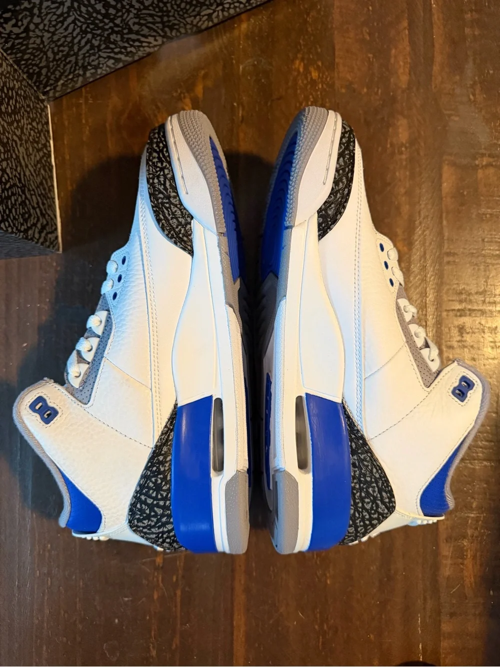 Jordan 3 Retro Black White Elephant Print